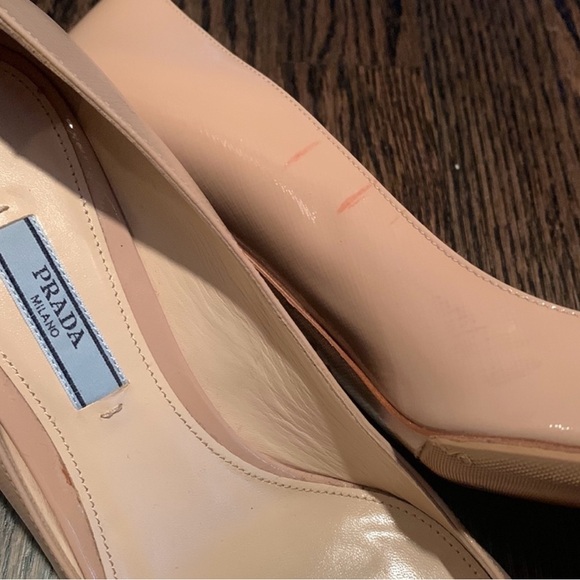 Prada Toe Pointed Patent Leather Heels - Picture 6 of 6